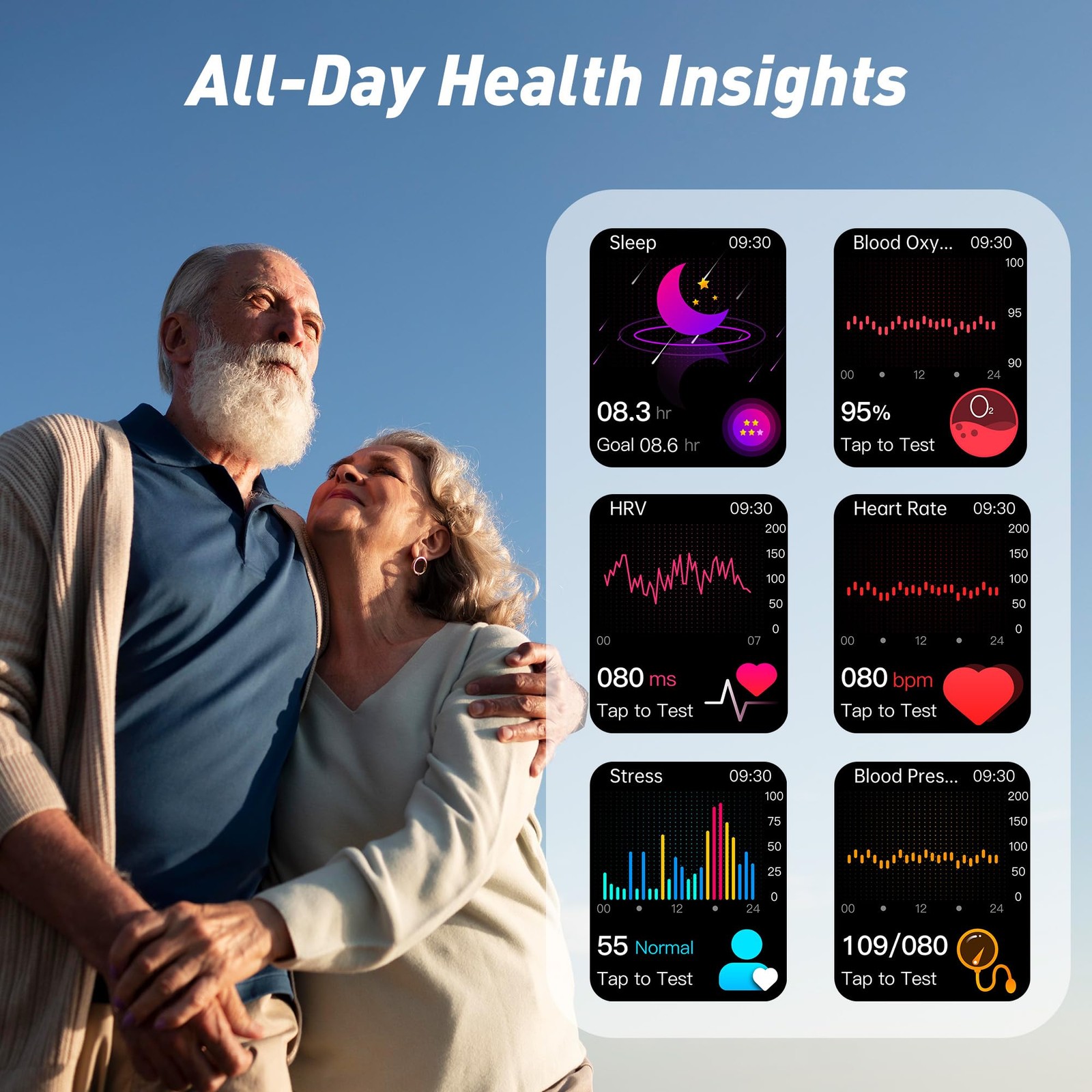 for Men Women, 2.04″ AMOLED Color Screen, 24/7 Heart Rate, , , Sleep and Moni…