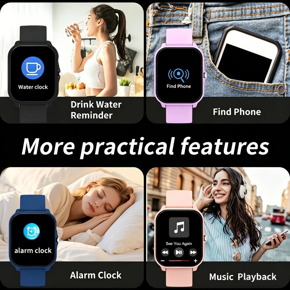 2026 Smart Watch Men/Women, Waterproof Smartwatch Bluetooth For iPhone Samsung