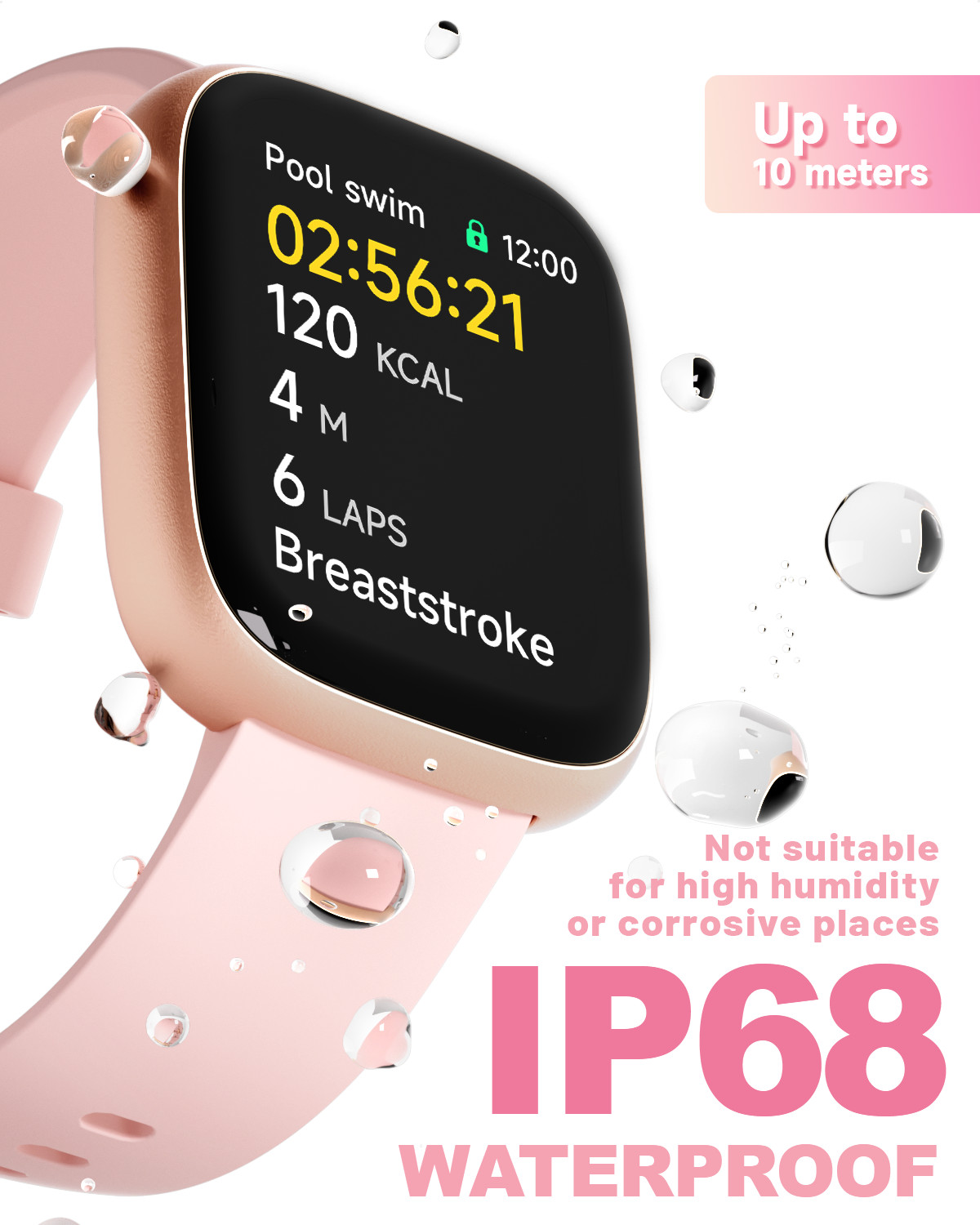 Smart Watch Men Women Waterproof Heart Rate Bluetooth for iOS Android Samsung