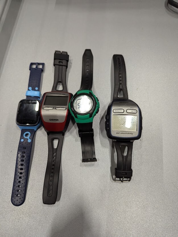 LOT OF 4 Various Models Garmin Watches Used Not Tested
