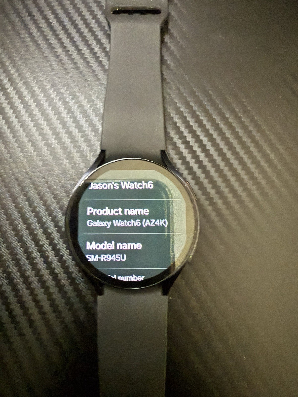 Samsung Galaxy Watch6 SM-R940 44mm Aluminum w Sport Band – Graphite (Bluetooth)