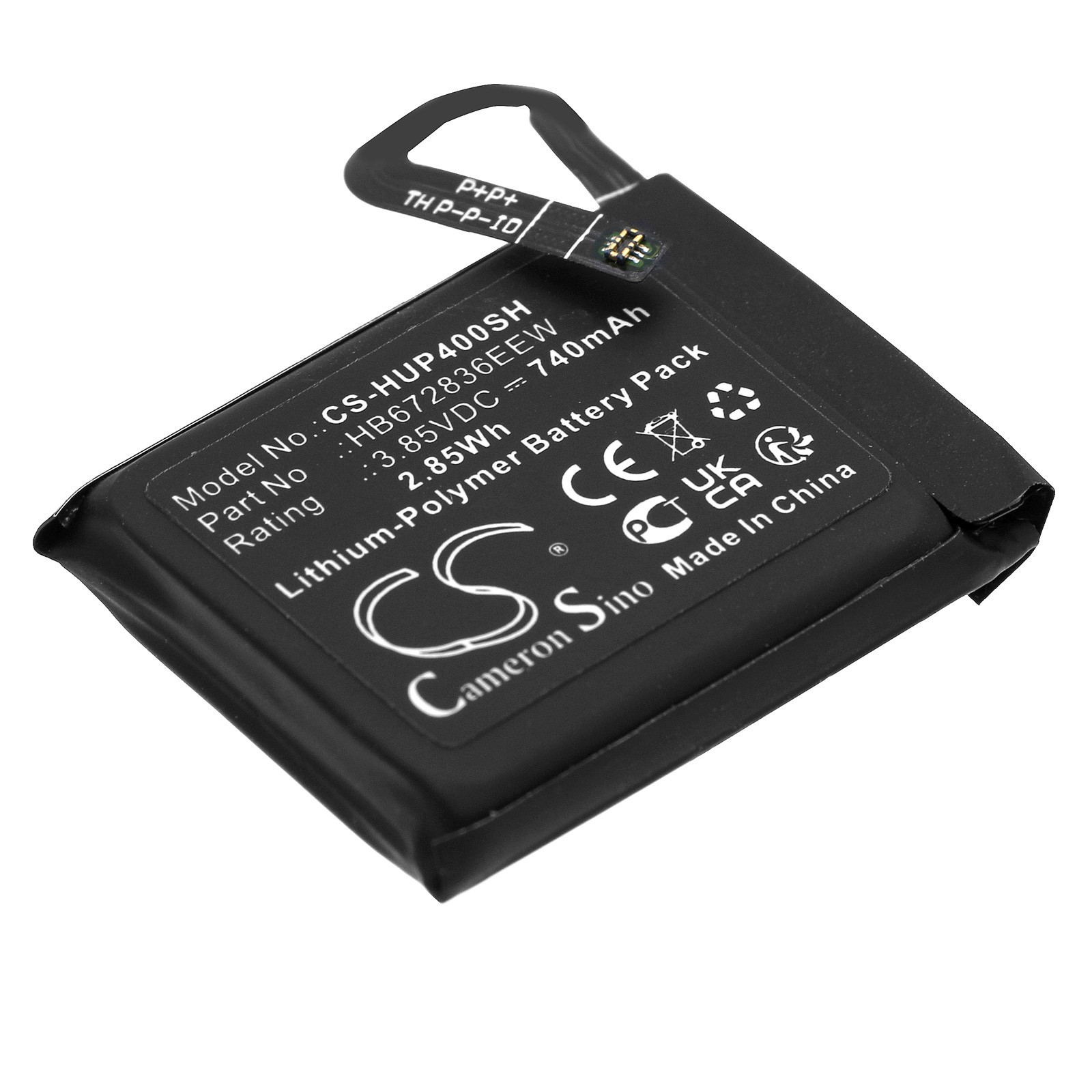 BATTERIE 740mAh Type HB672836EEW For Huawei Watch GS Pro, Watch 4X, Watch 4S
