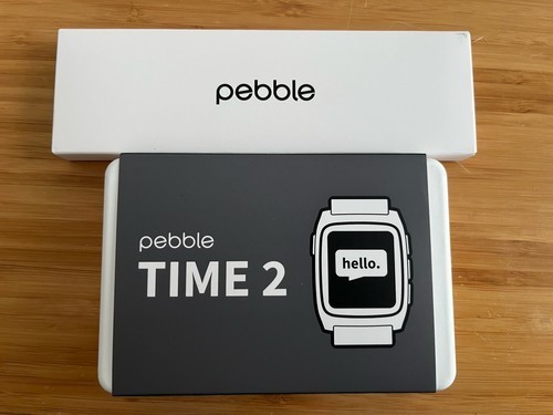 Pebble Time 2 Smart Watch – Black/Grey – New in Box – Pebble Band