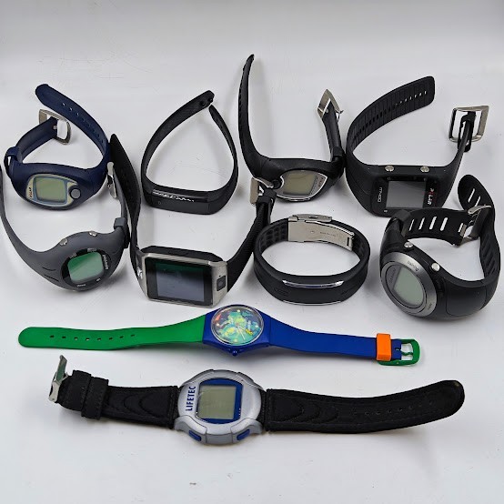 Lot of 10 Mixed Watches – Untested, Various Colors and Models