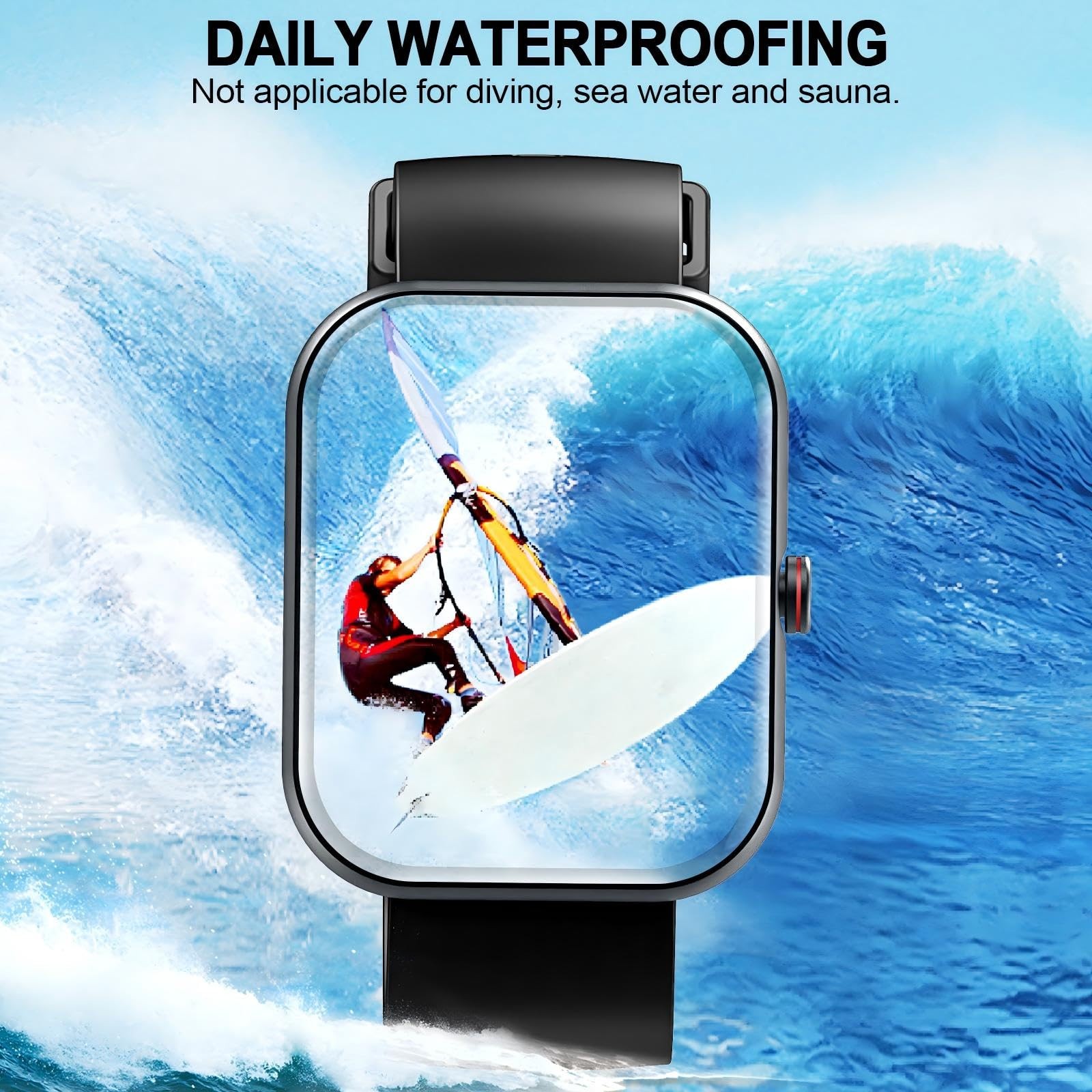 for Men & , 1.91″ Fitness Tracker with Answer/Make Calls, IP68 Waterproof, 11…