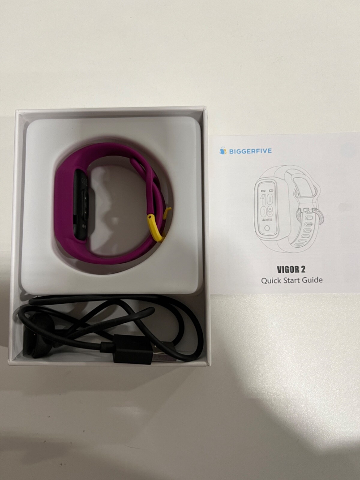 BIGGERFIVE Vigor 2 L Kids Fitness Tracker Watch -Pink