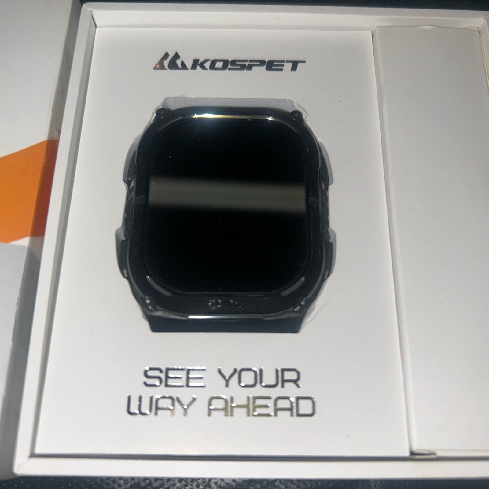 KOSPET Tank M4C Smart Watch with GPS, 1.96″ AMOLED Display, Never Used, Open Box