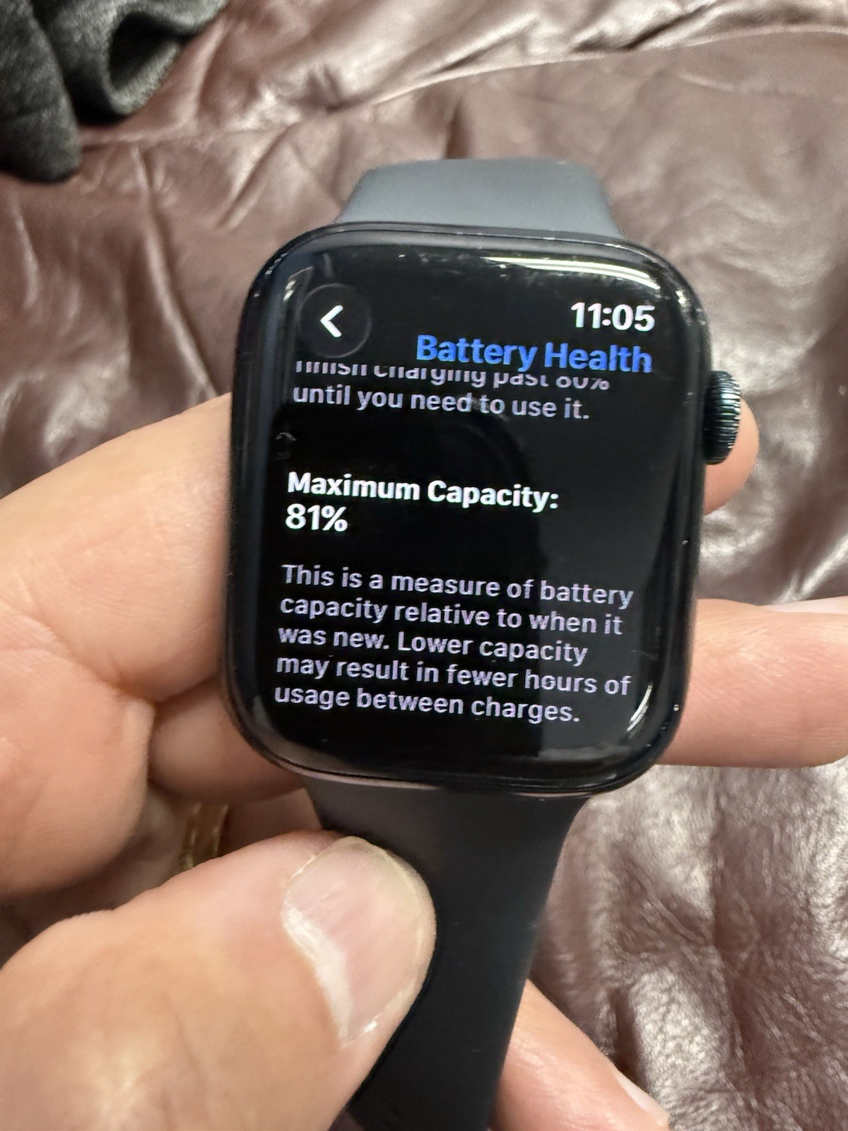 Apple Watch Series 8 45mm Midnight Aluminum Case with Sport Band, M/L (GPS)…