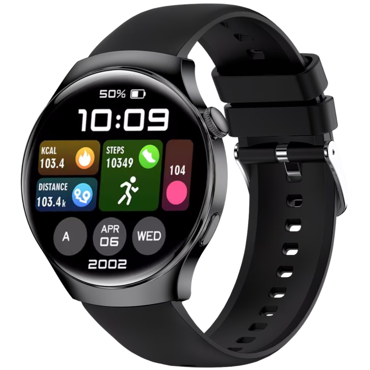 Smart Watch 1.7″ Men (Call Receive/Dial) Android Rugged Fitness Tracker