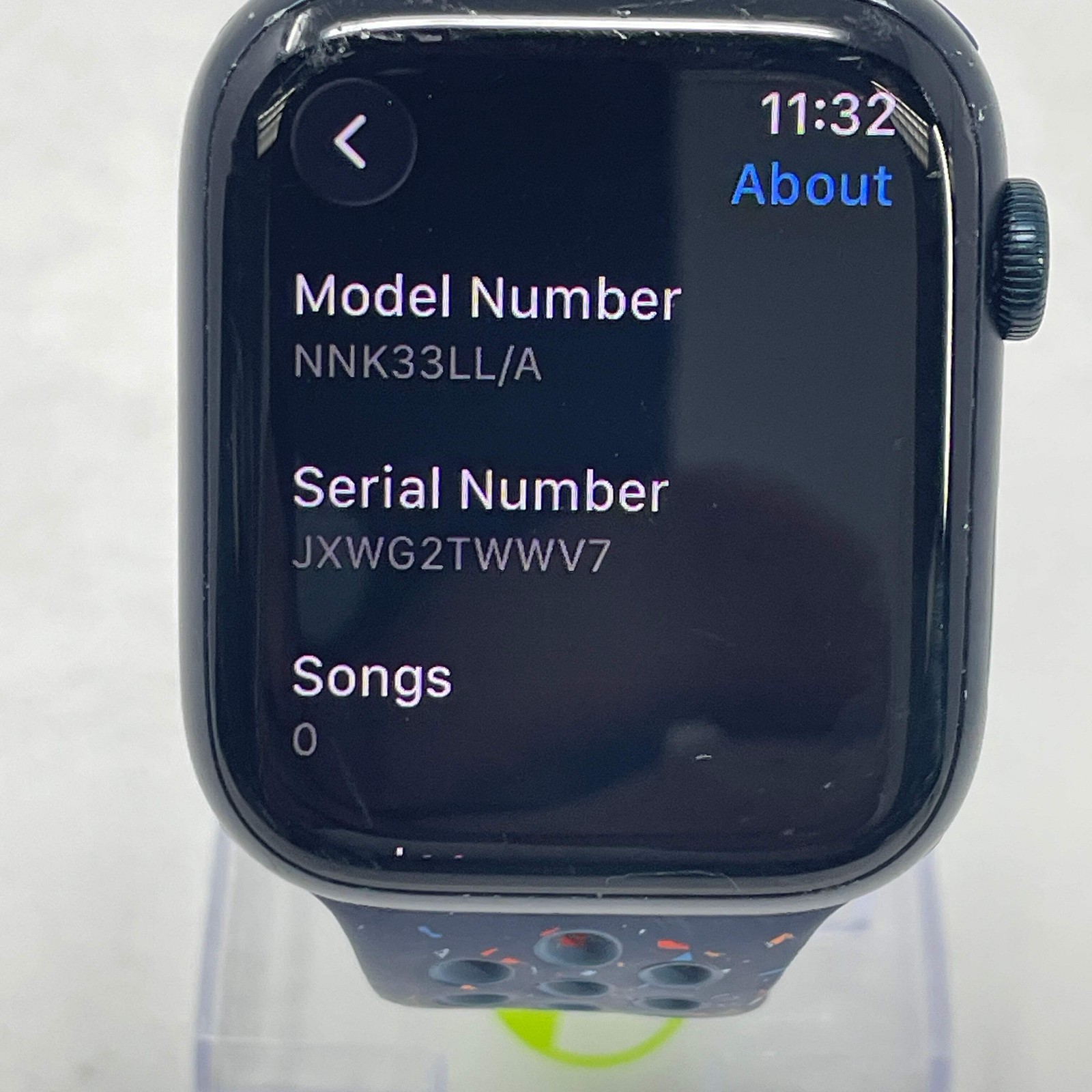 Unlocked Apple Watch Series 8 45MM Midnight Aluminum Nike Sport Band NNK33LL/A