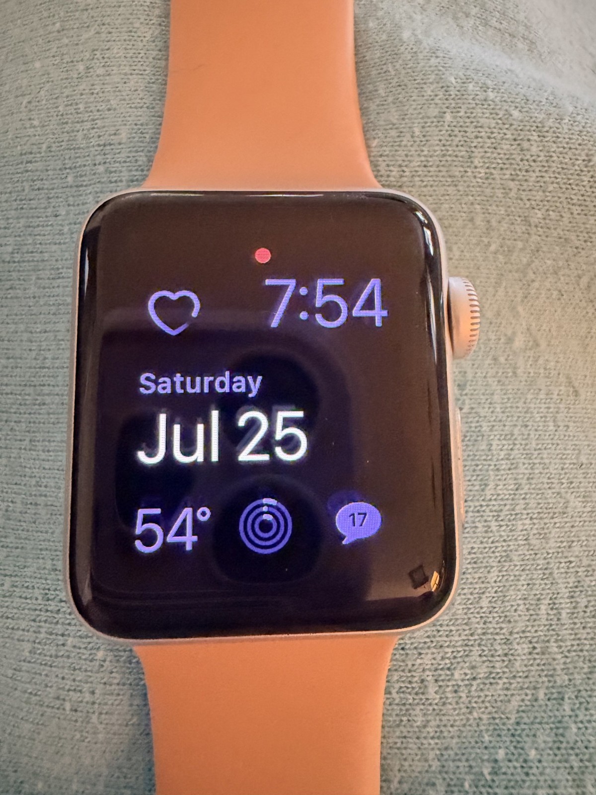 Apple Watch Series 3 38mm Gold Aluminium Case with Pink Sand Sport Band (GPS) –