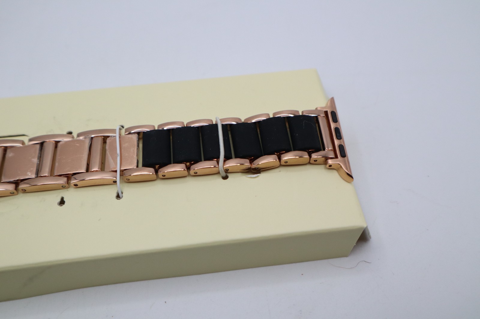 Anne Klein Rose Gold and Black Band Compatible W/ 42mm, 44mm, 45mm and Ultra(49m