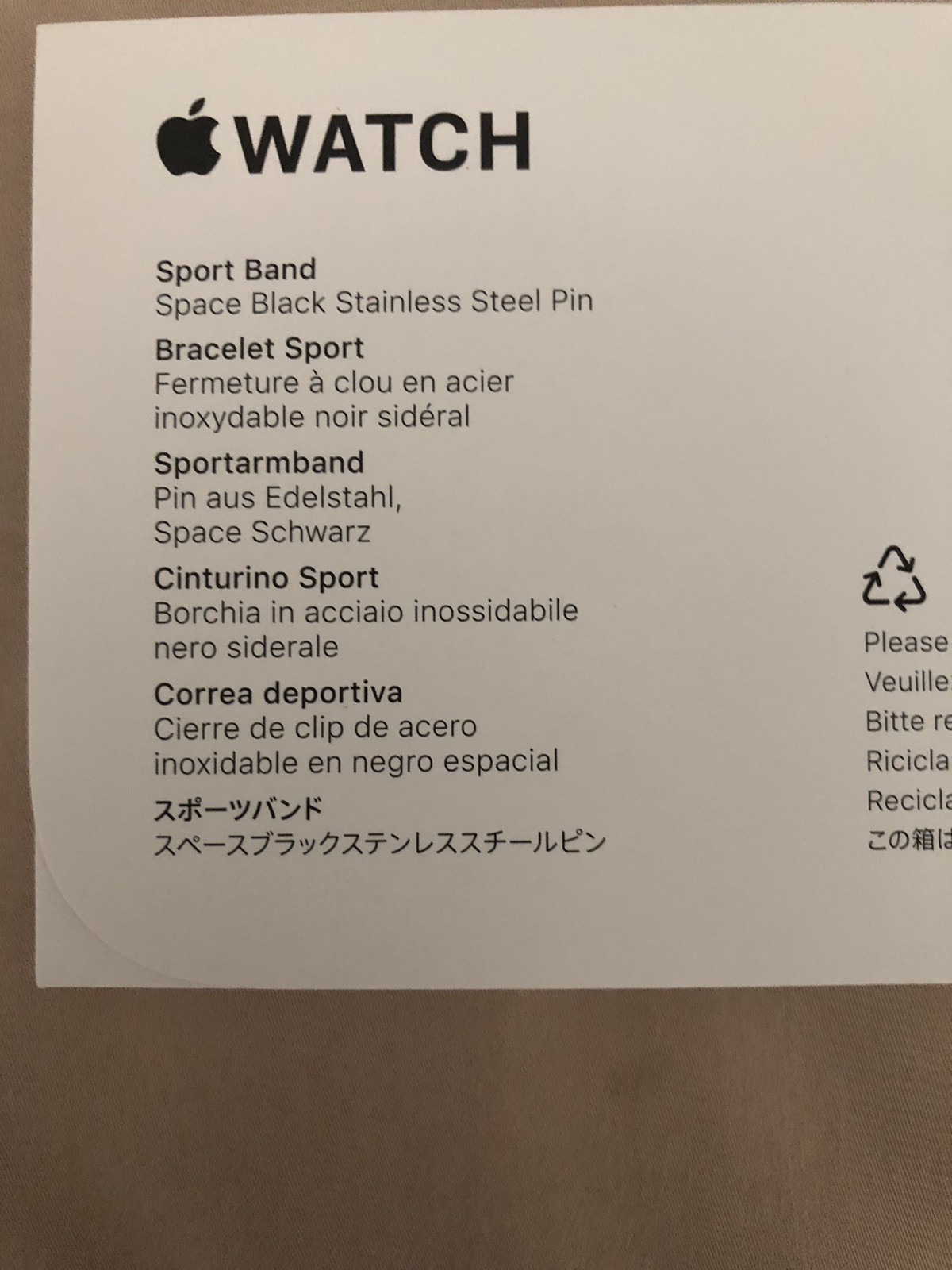BNIB Apple Watch S11 Space Grey case / 46mm Black SB M/L GPS Only (3P317PA/A)