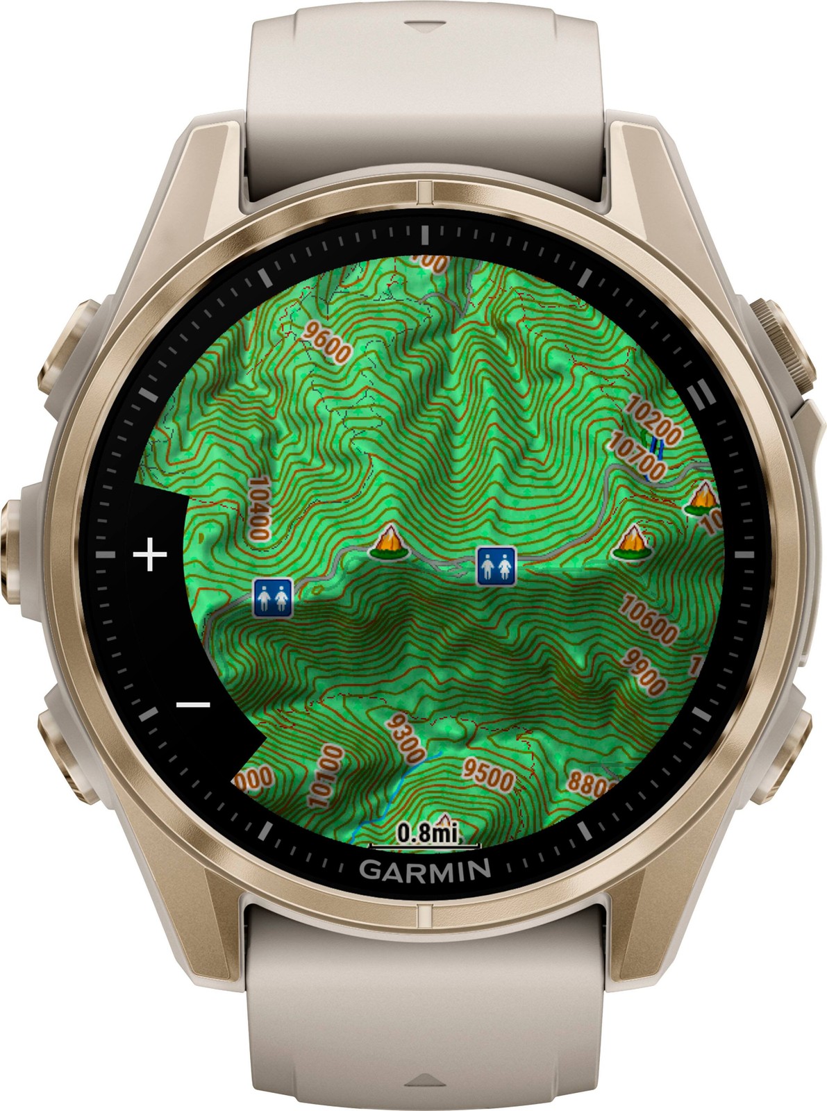 Garmin – fnix 8 AMOLED Sapphire GPS Smartwatch 43mm Fiber-reinforced polymer…