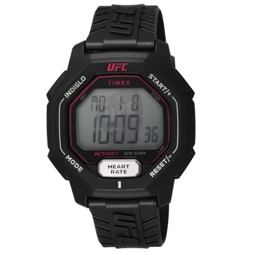 TIMEX Watch UFC SPARK Digital Quartz 50m Waterproof 46mm TW2V83800 Men’s Black
