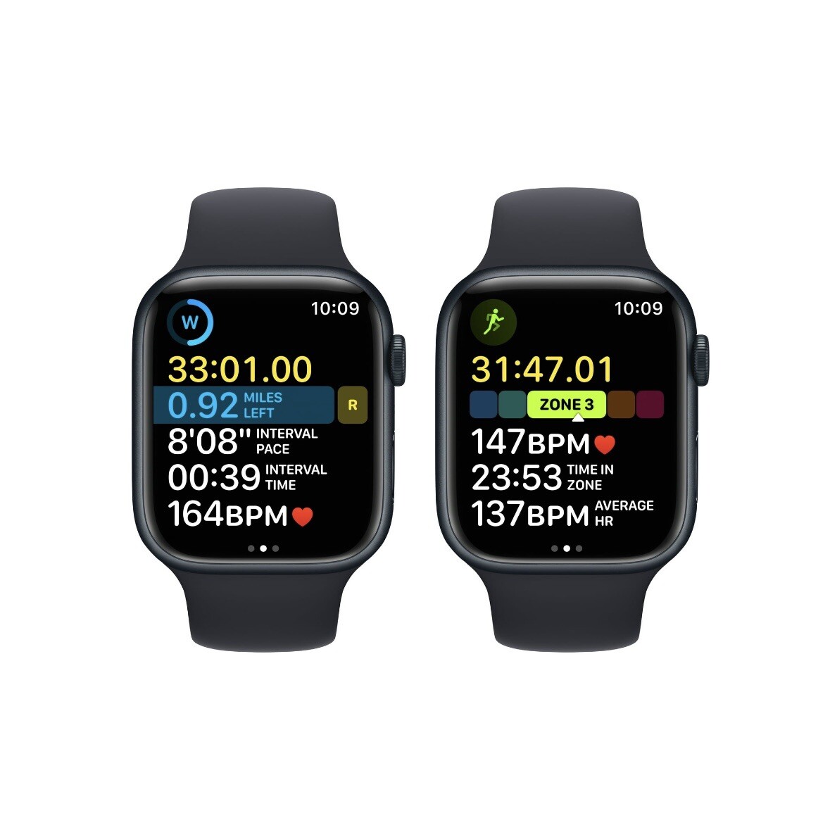Apple Watch Series 8 45mm Midnight Aluminum Case with Sport Band, M/L (GPS +…