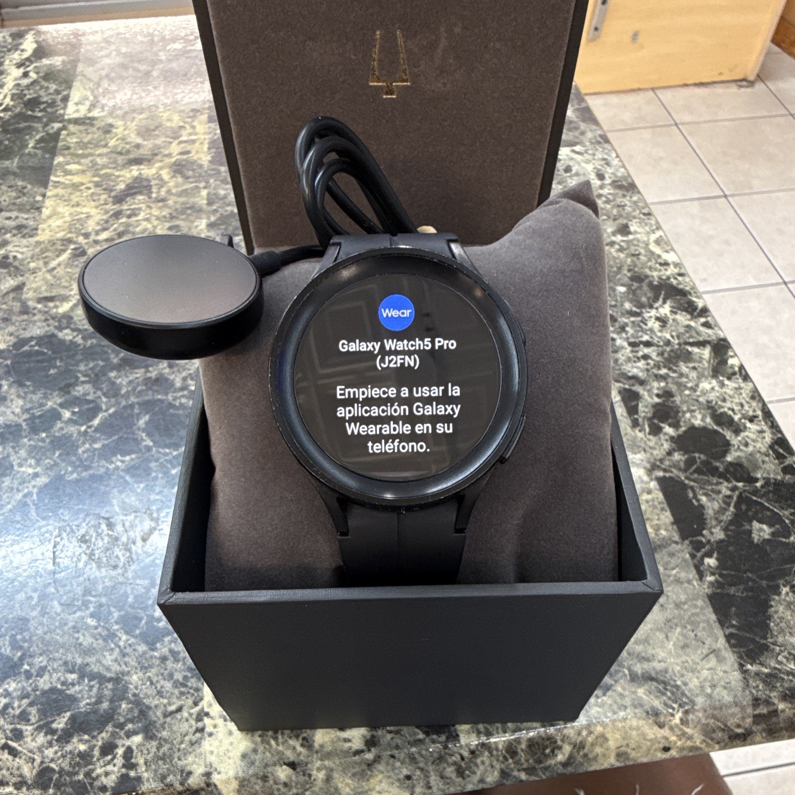Samsung Galaxy Watch5 Pro Bluetooth 16GB w/ Black Band, Black Titanium 45mm