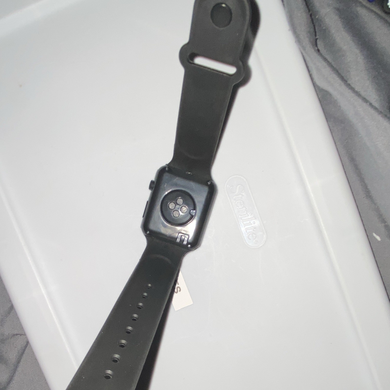 Black Touch Screen Smart Watch 42mm Silicone Band Unlocked Android iOS 8GB