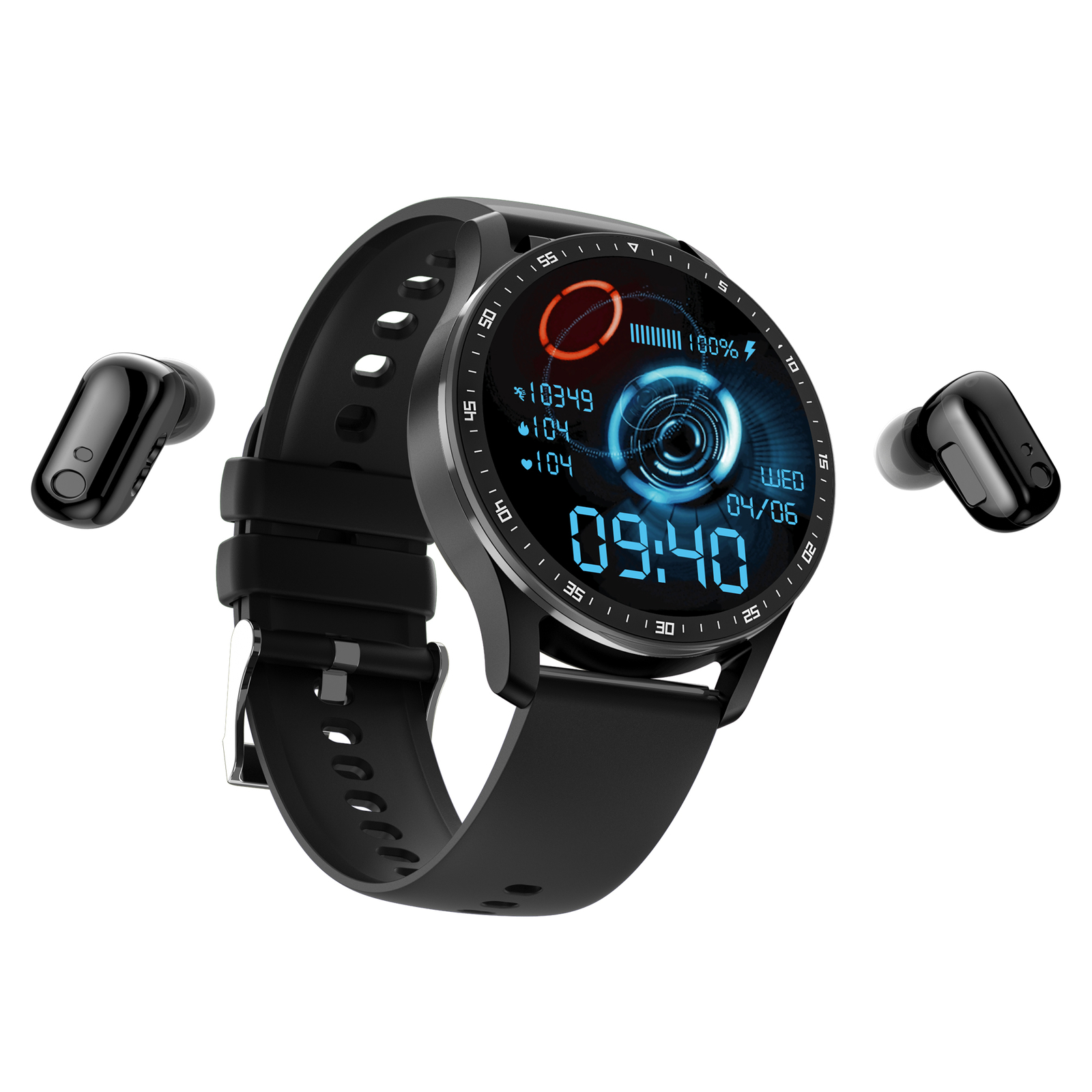 Smart Watch Men Smartwatch 2 In 1 Bluetooth Call Watch For Android IOS Cellphone