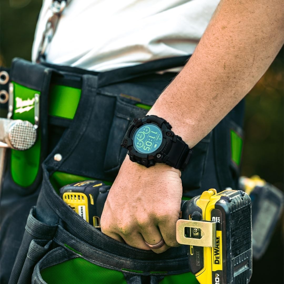 Alphagear Delta For Men Tactical Rugged Smart Watch Ip69K Resistant 380Mah