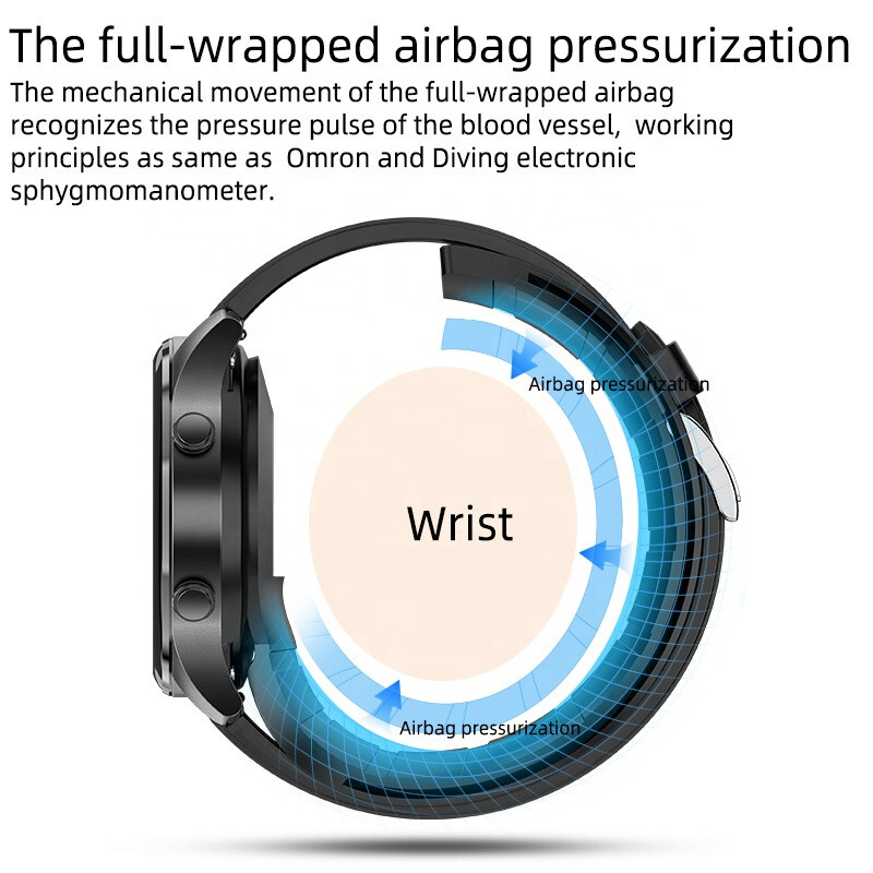 Air Pump Airbag True Accurate Blood Oxygen Pressure Smart Watch Temperature New