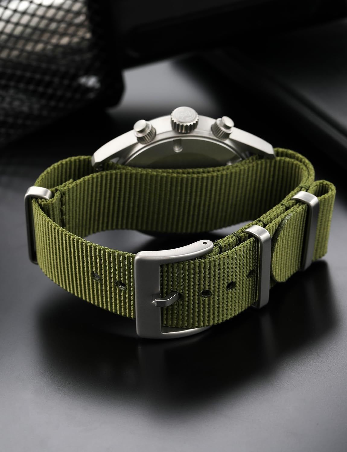 Strap Only For 18mm 19mm 20mm 22mm 24mm Military Nylon Waterproof Watch Band
