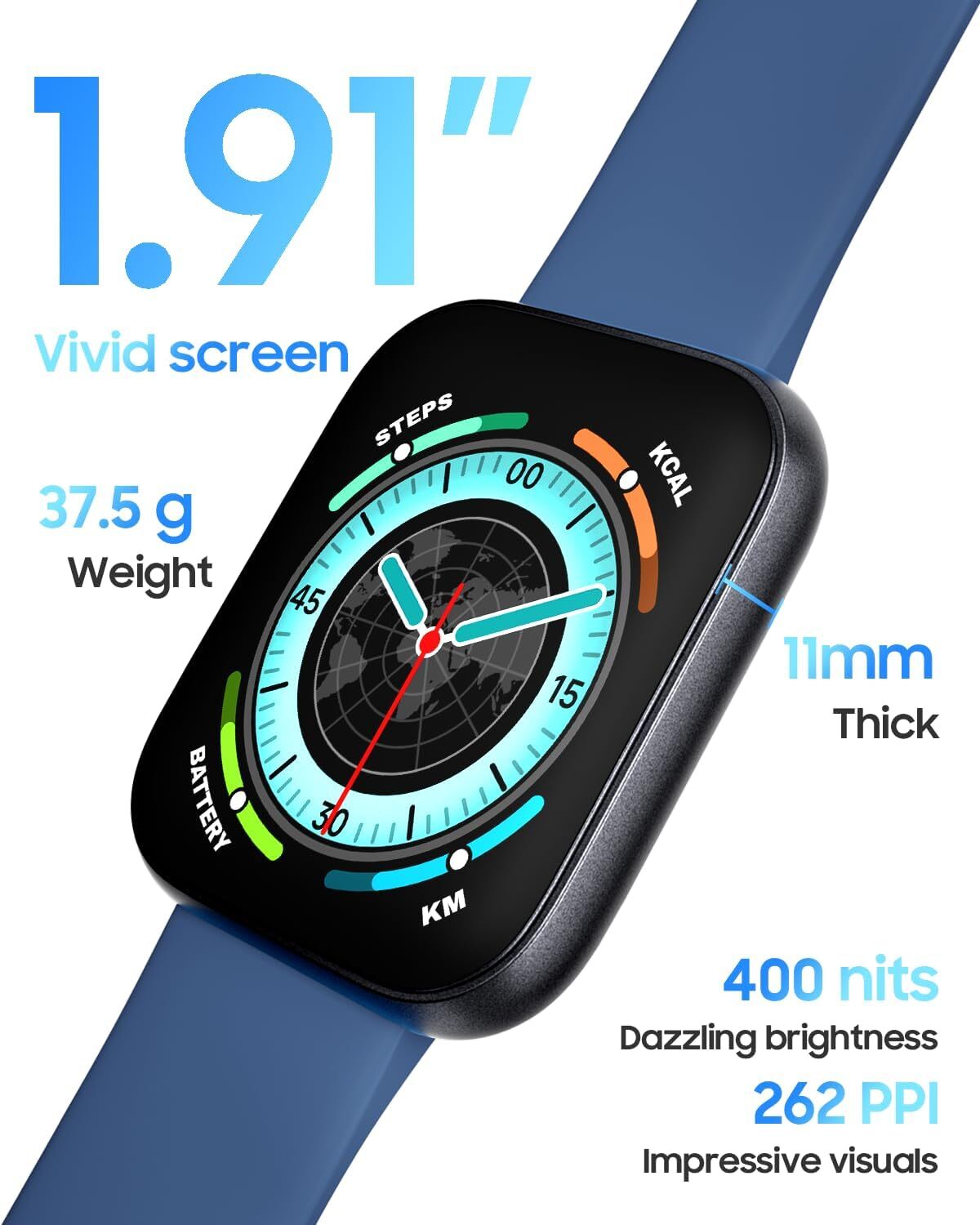 Smart Watch Men Women Fitness Tracker Heart Rate Watches for Android iOS iPhone