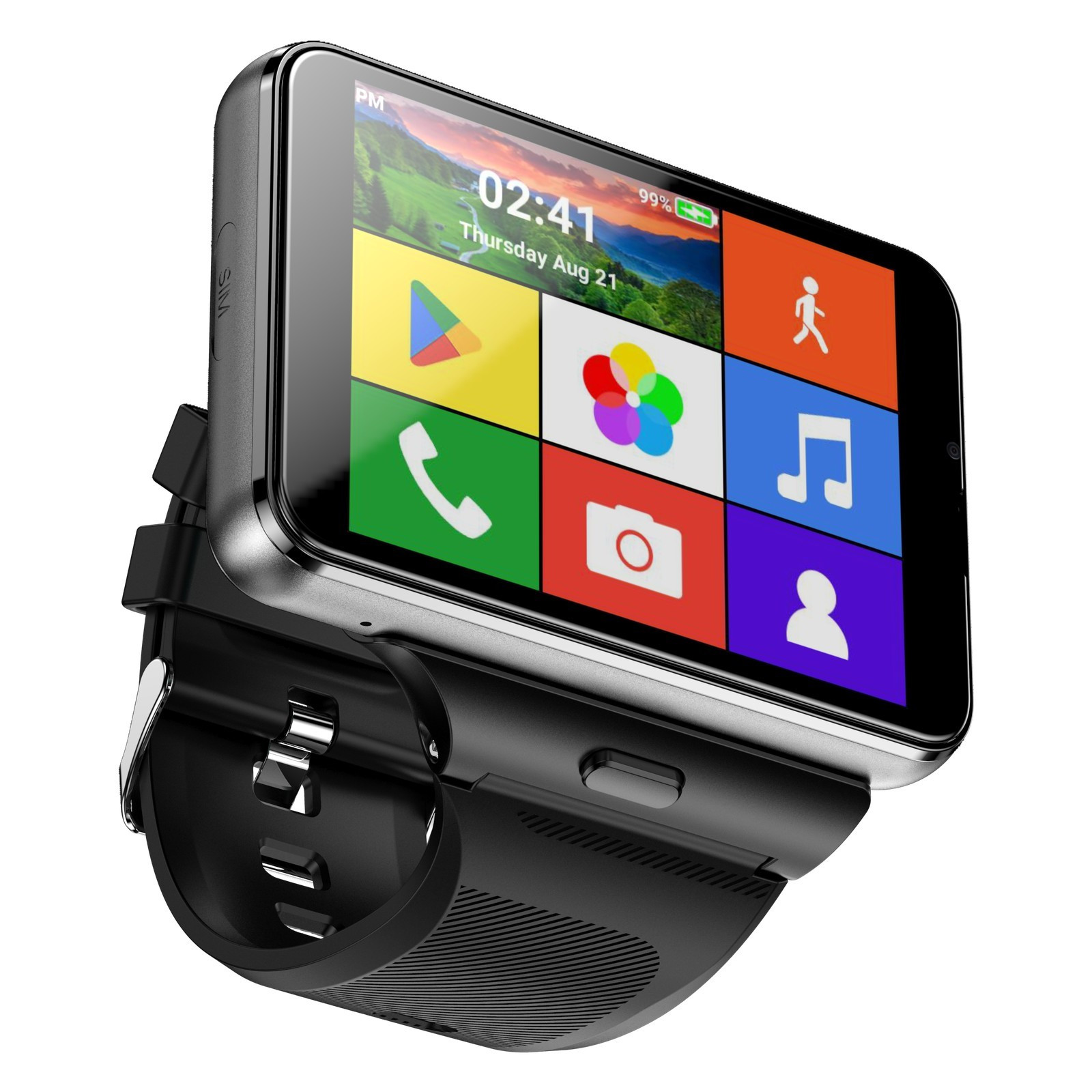 2.88″ Large Touch Screen 4G Smart Watch Android/iOS Dual Camera WIFI GPS 4+ 64GB