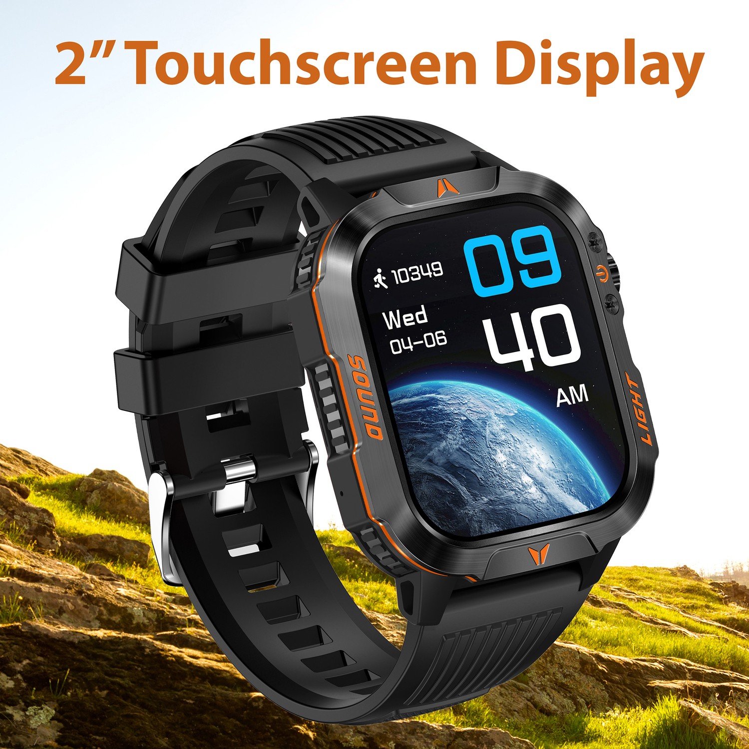 XPLORE EDGE Bluetooth® Smart Watch with Heart Rate Monitoring, SC-176TSW