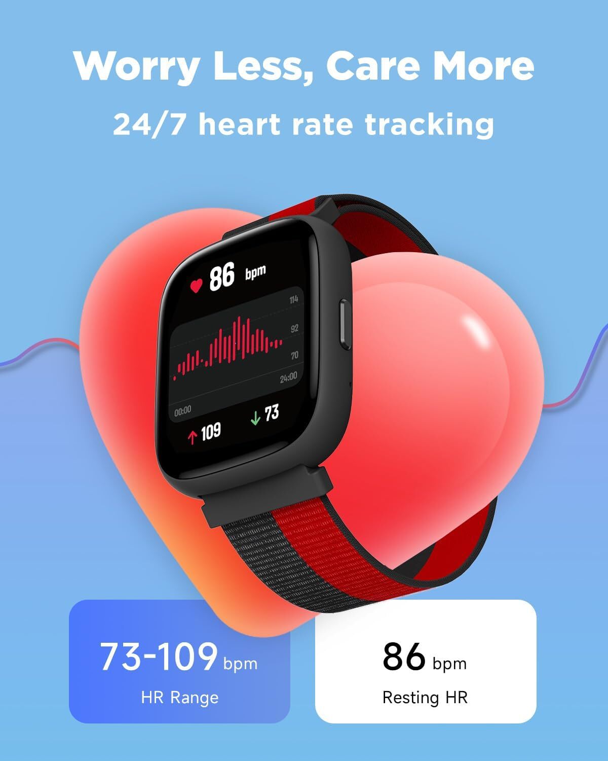 Smart Watch for Kids 1.8″ Fitness Tracker Watch Pedometer Puzzle Games for Kids