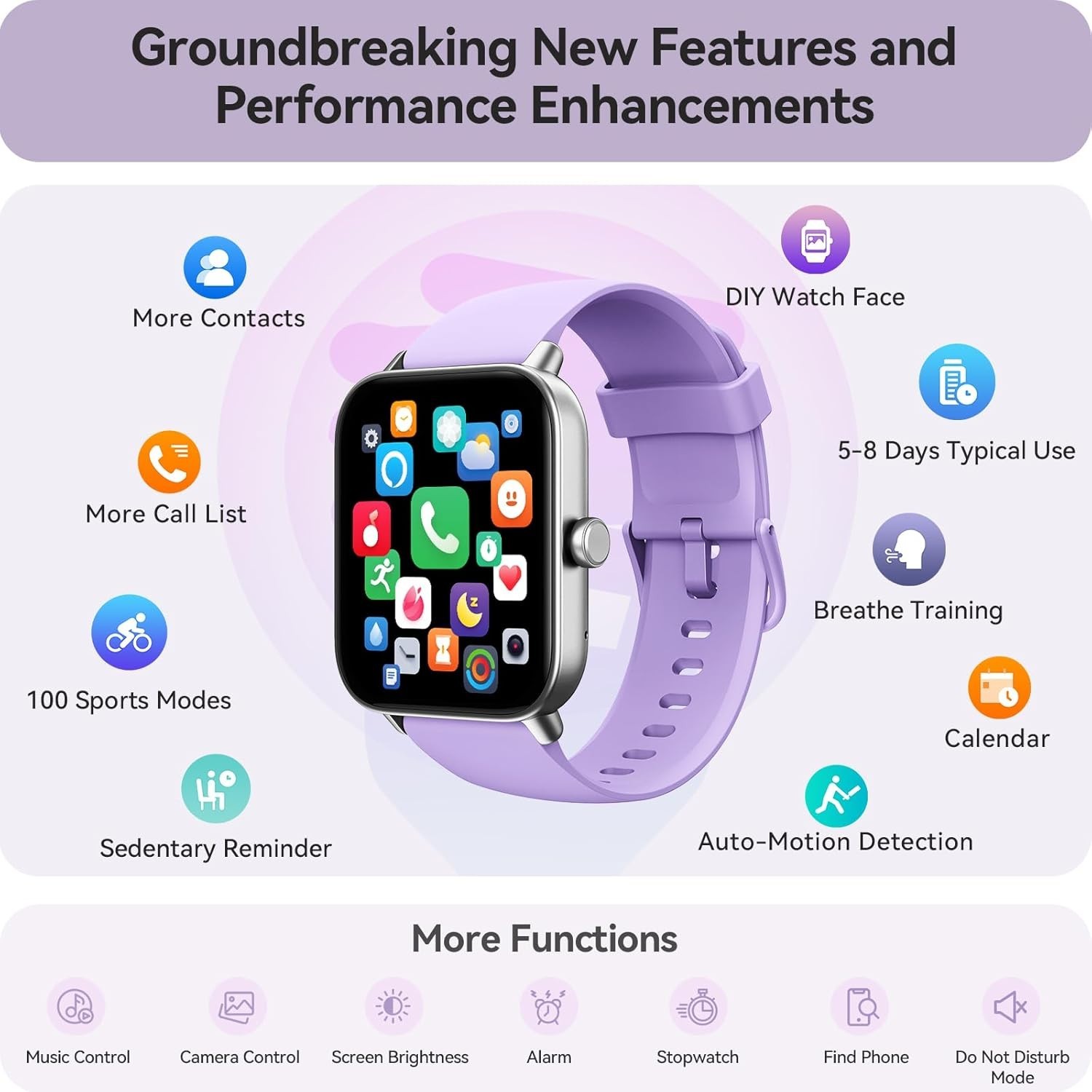 Bluetooth Smart Watch for Women with Alexa, Waterproof//