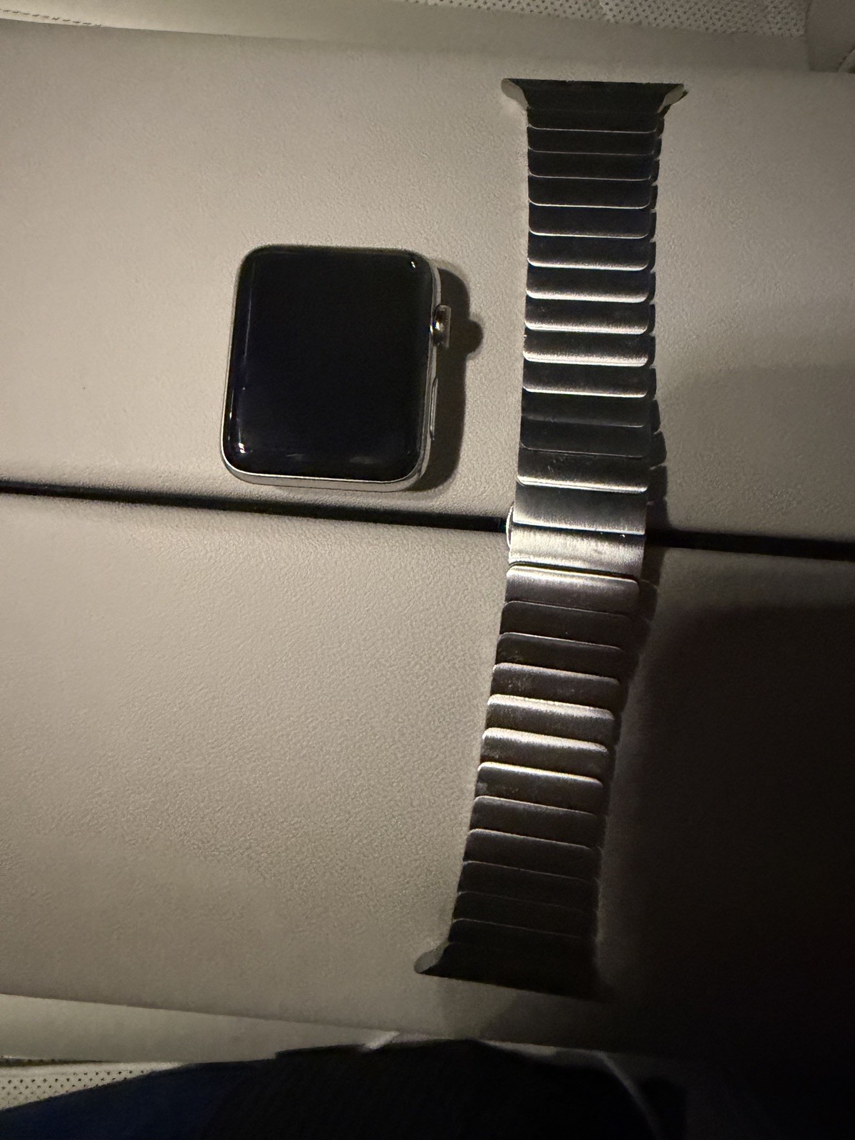 Apple Watch Series 3 42 mm Black stainless steel w black band (GPS + Cellular)