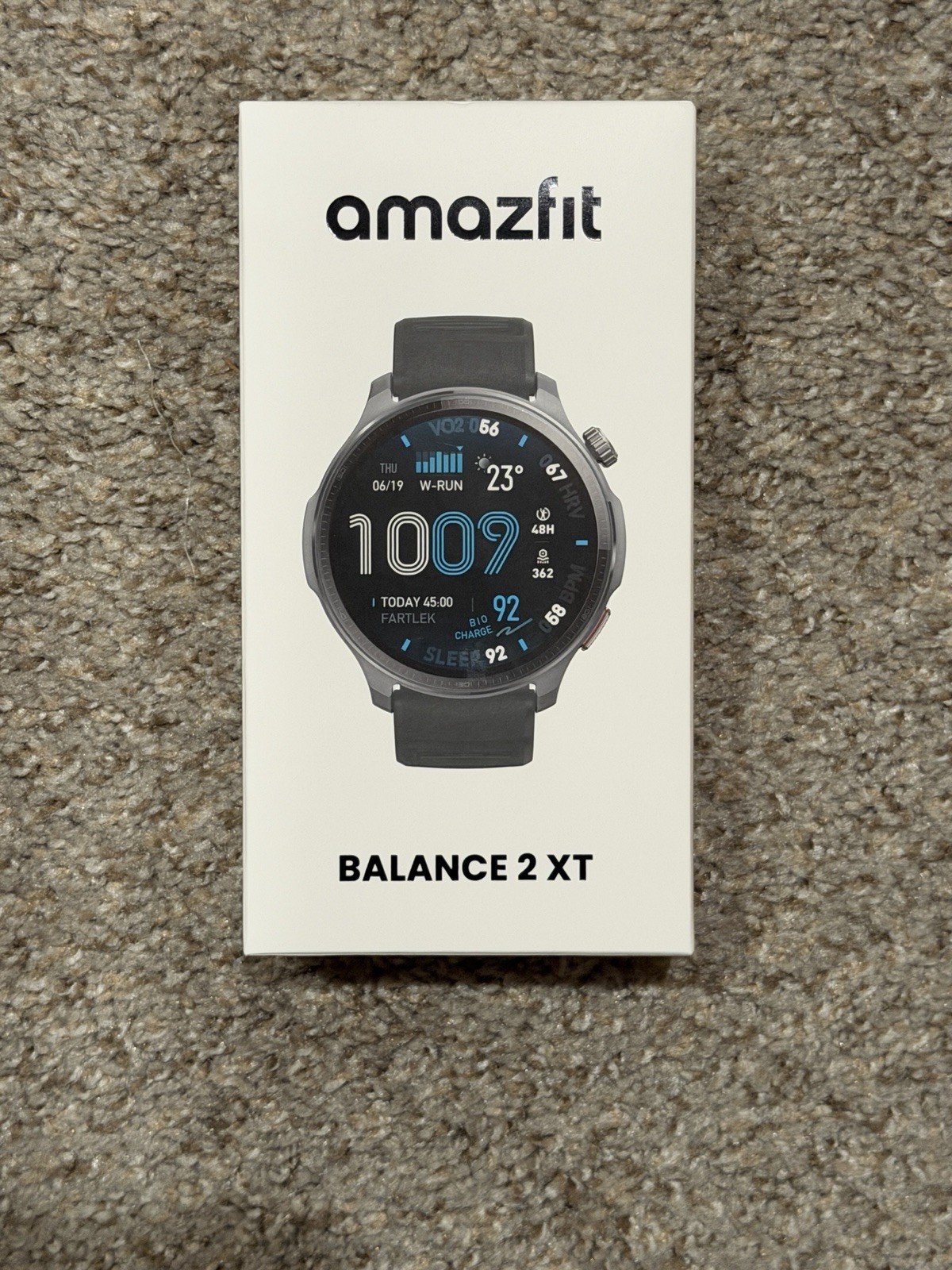 Amazfit – Balance 2 XT Smartwatch 47mm Silicone – Gray / Black – New