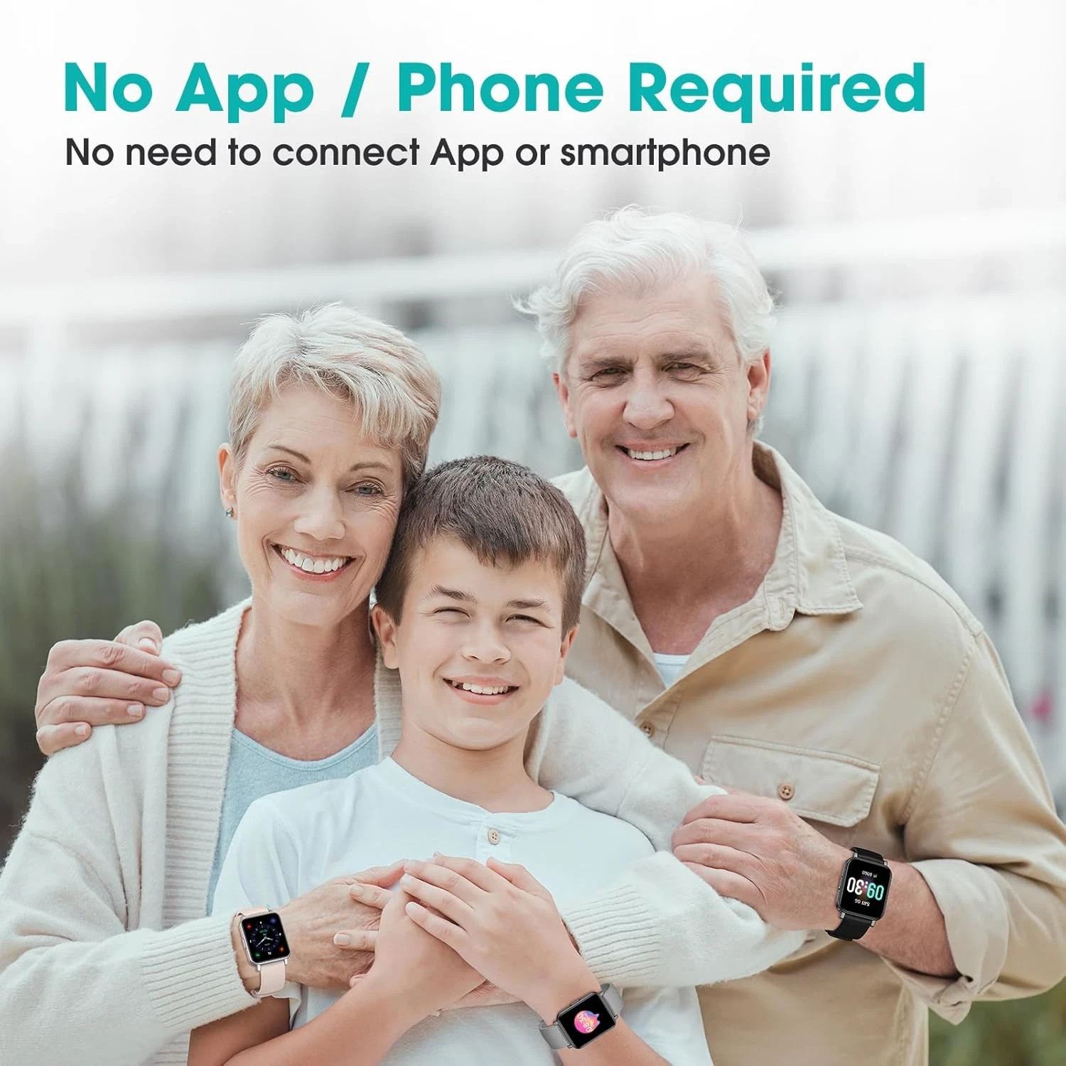 Pedometer Watch Senior Friendly No App/Phone Required, Waterproof Fitness Tracke