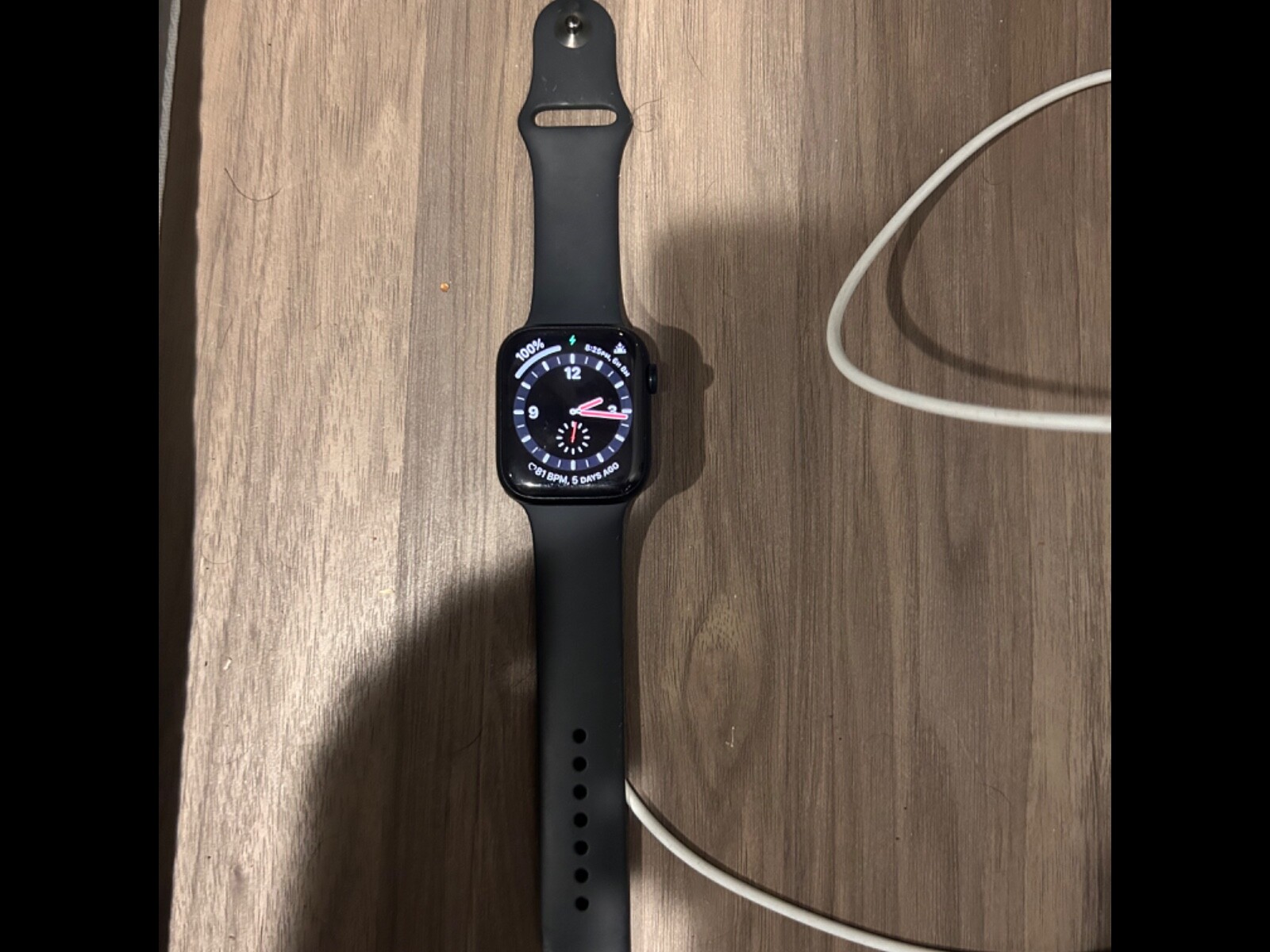 Apple Watch Series 8 45mm Midnight Aluminum Case with Sport Band, M/L (GPS)…