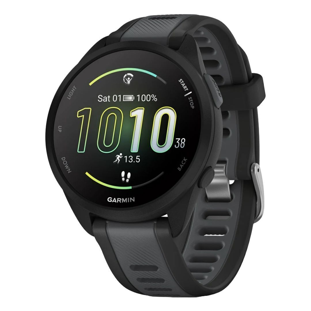 Garmin Forerunner 165 GPS Running Black Slate Gray Smartwatch
