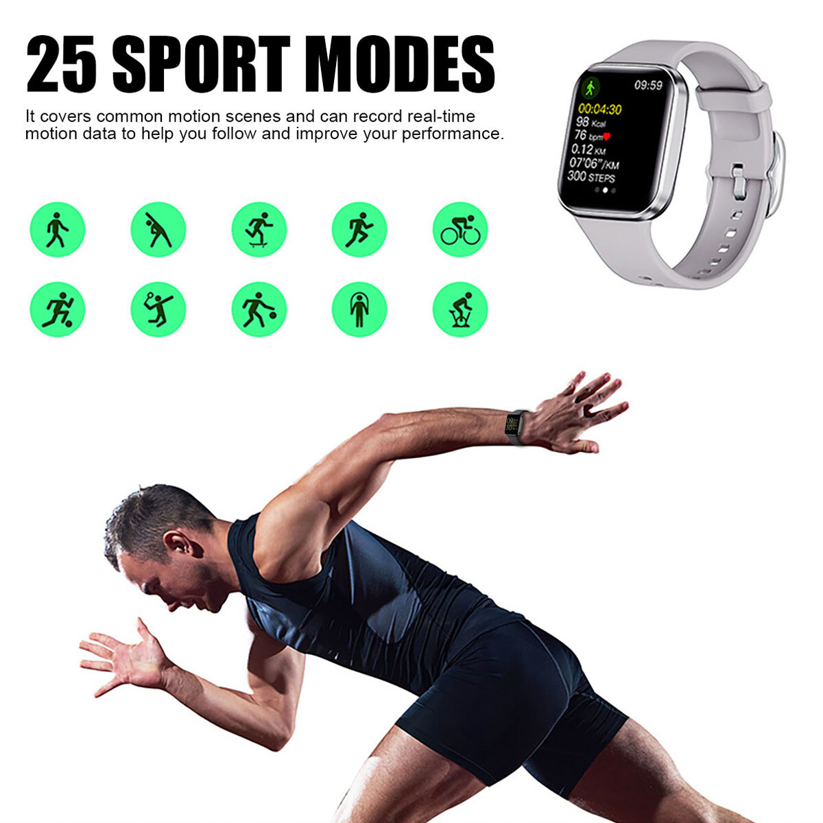 Smart Watch For Men/Women, Waterproof Smartwatch Bluetooth iPhone Samsung 2025