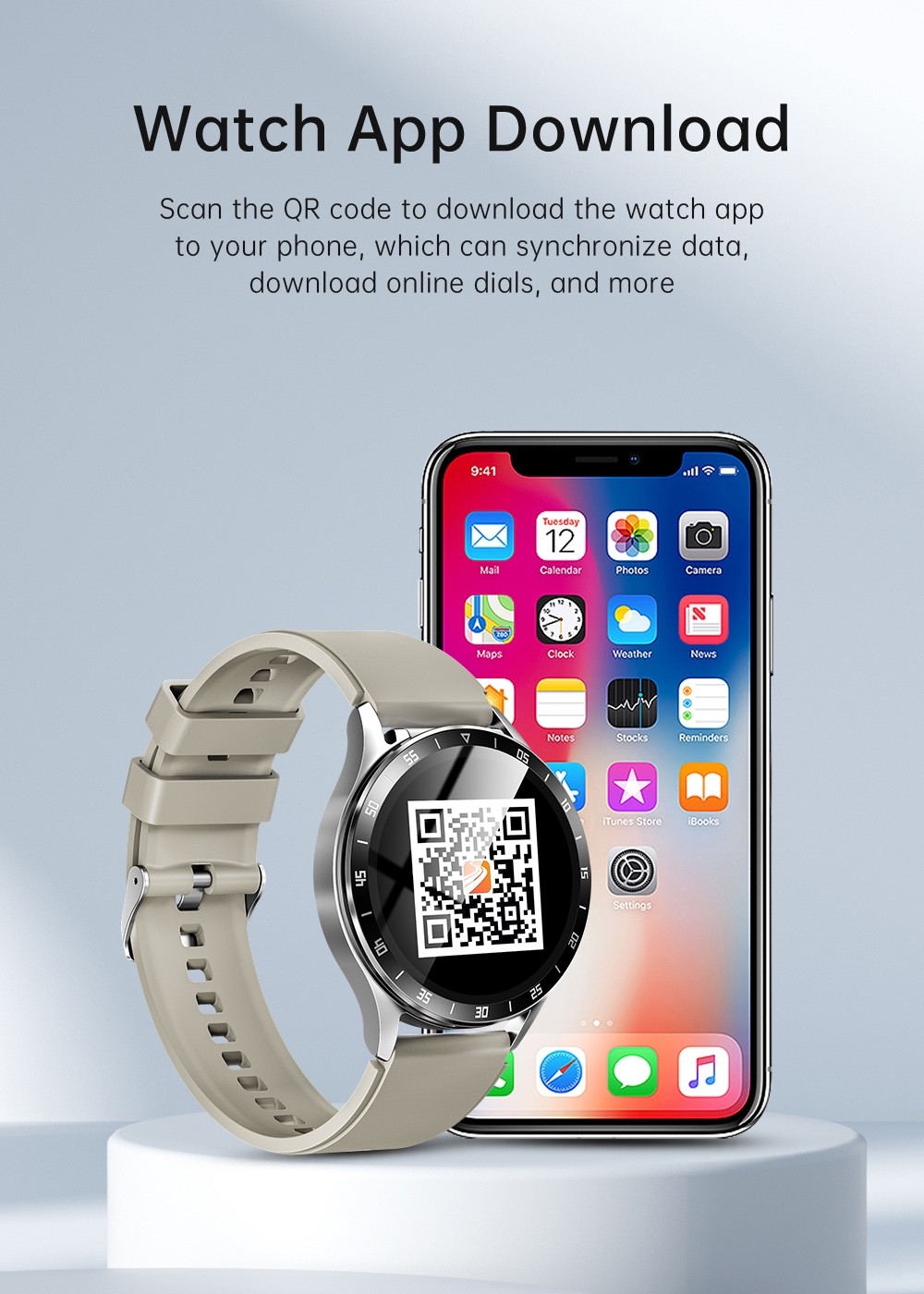 2-in-1 Smartwatch with TWS Earbuds, Heart Rate & Fitness Tracker