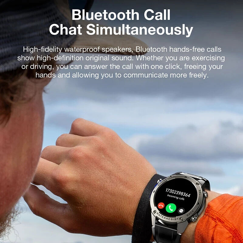 Voyager1 AMOLED GPS Smart Watch – 10ATM, Compass, Heart Rate, Dual Band GNSS