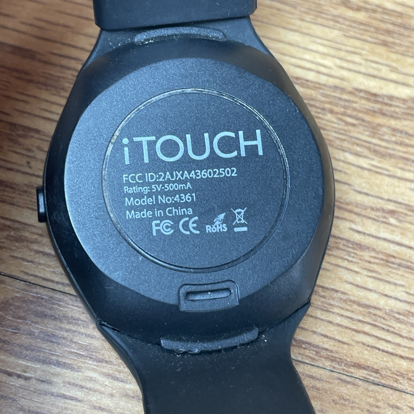 iTouch Curve 4361 Unisex Black Silicone Band Digital Dial Bluetooth Smart Watch