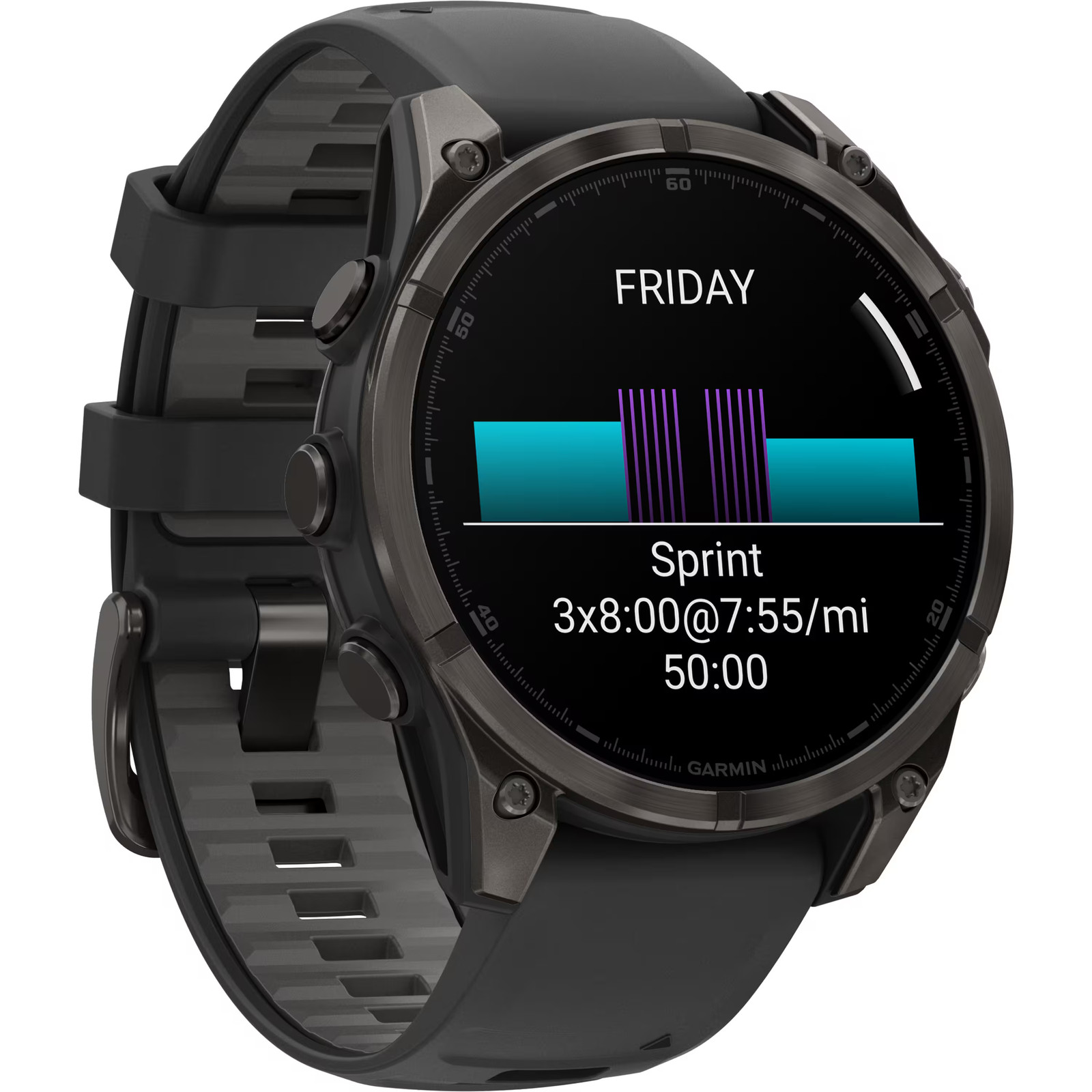 Garmin – fnix 8 AMOLED Sapphire GPS Smartwatch 47mm Fiber-reinforced polymer…