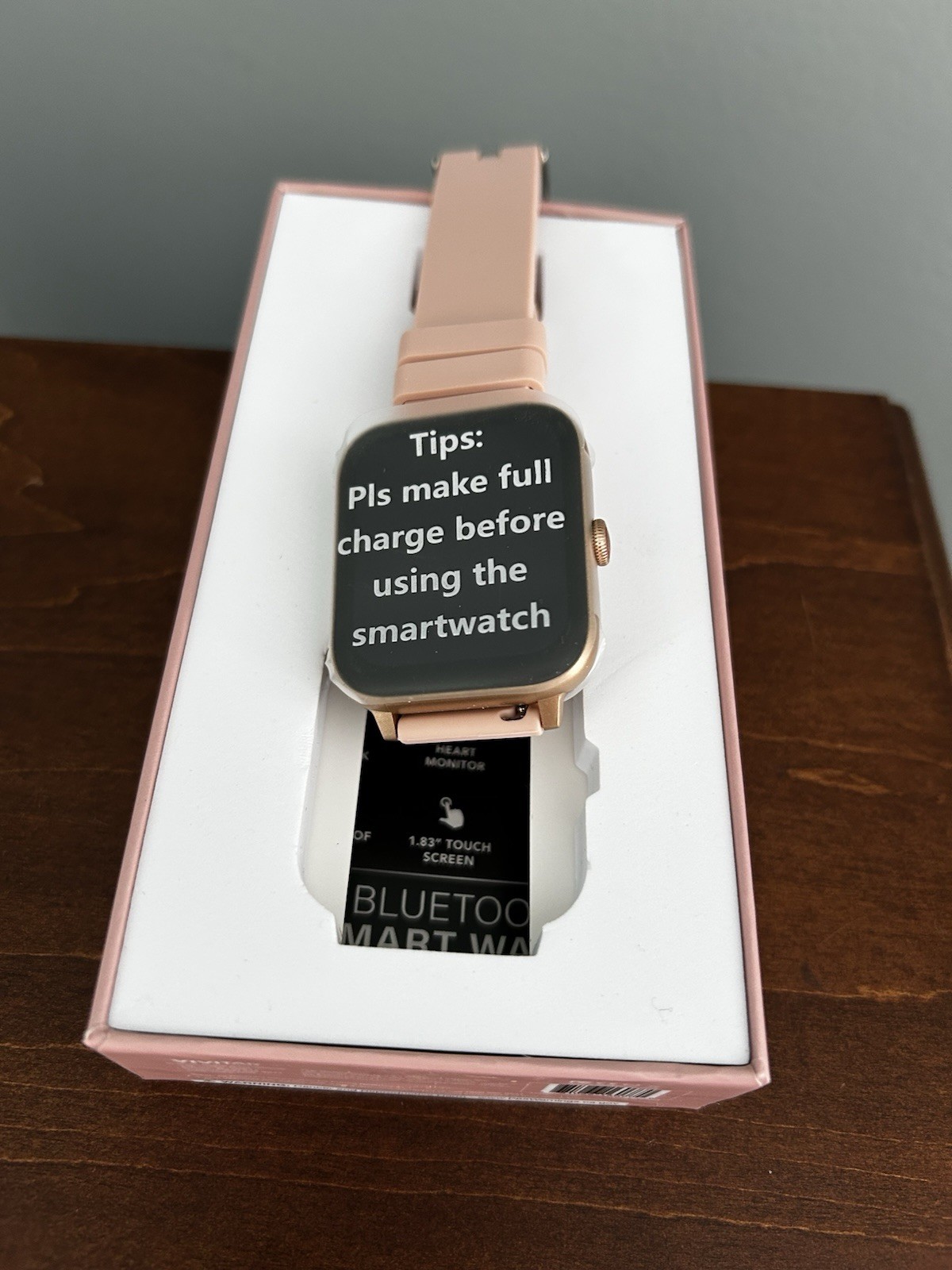 Vivitar Smart Watch 1.83” Touch Screen Waterproof SMRTW30-pink