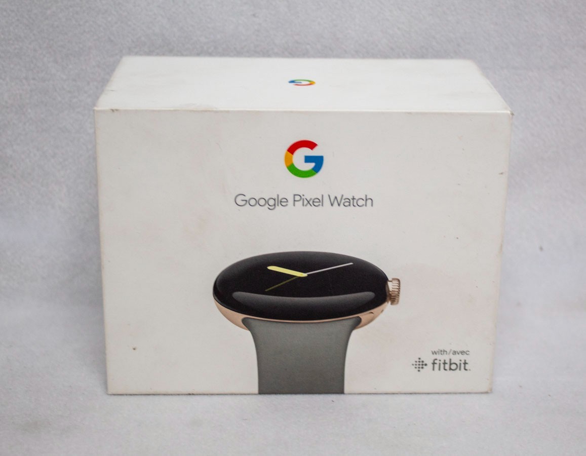 Google Pixel Watch 41mm Champagne Gold Stainless Steel Case with Hazel Band