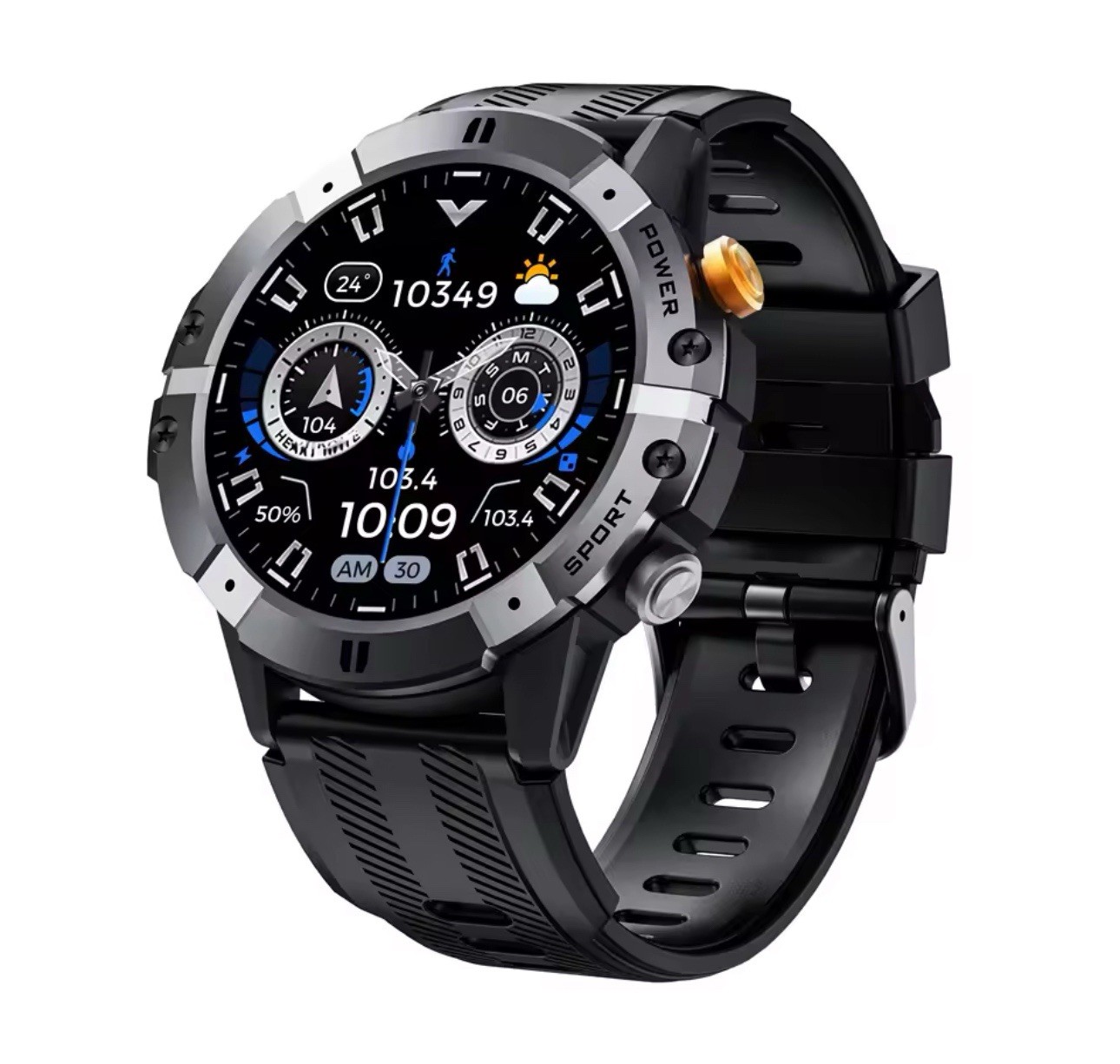 C29 Smartwatch 1.52-Inch 1ATM Waterproof Sport Watch for Men 410Mah Battery
