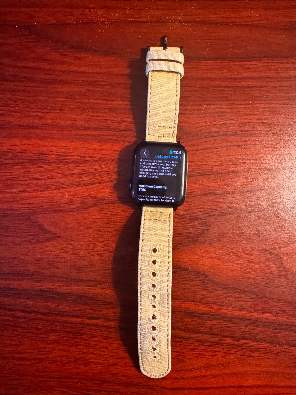 Apple Watch Series 8 45mm Midnight Aluminum Case with Canvas band