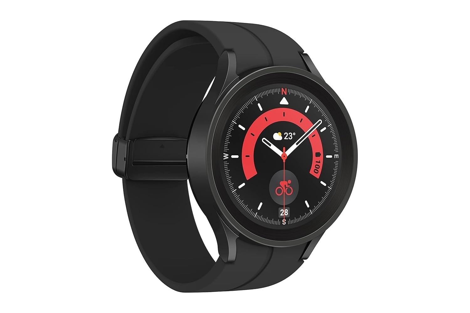 Samsung Galaxy Watch5 Pro 45mm 16GB Black Titanium Unlocked Smartwatch