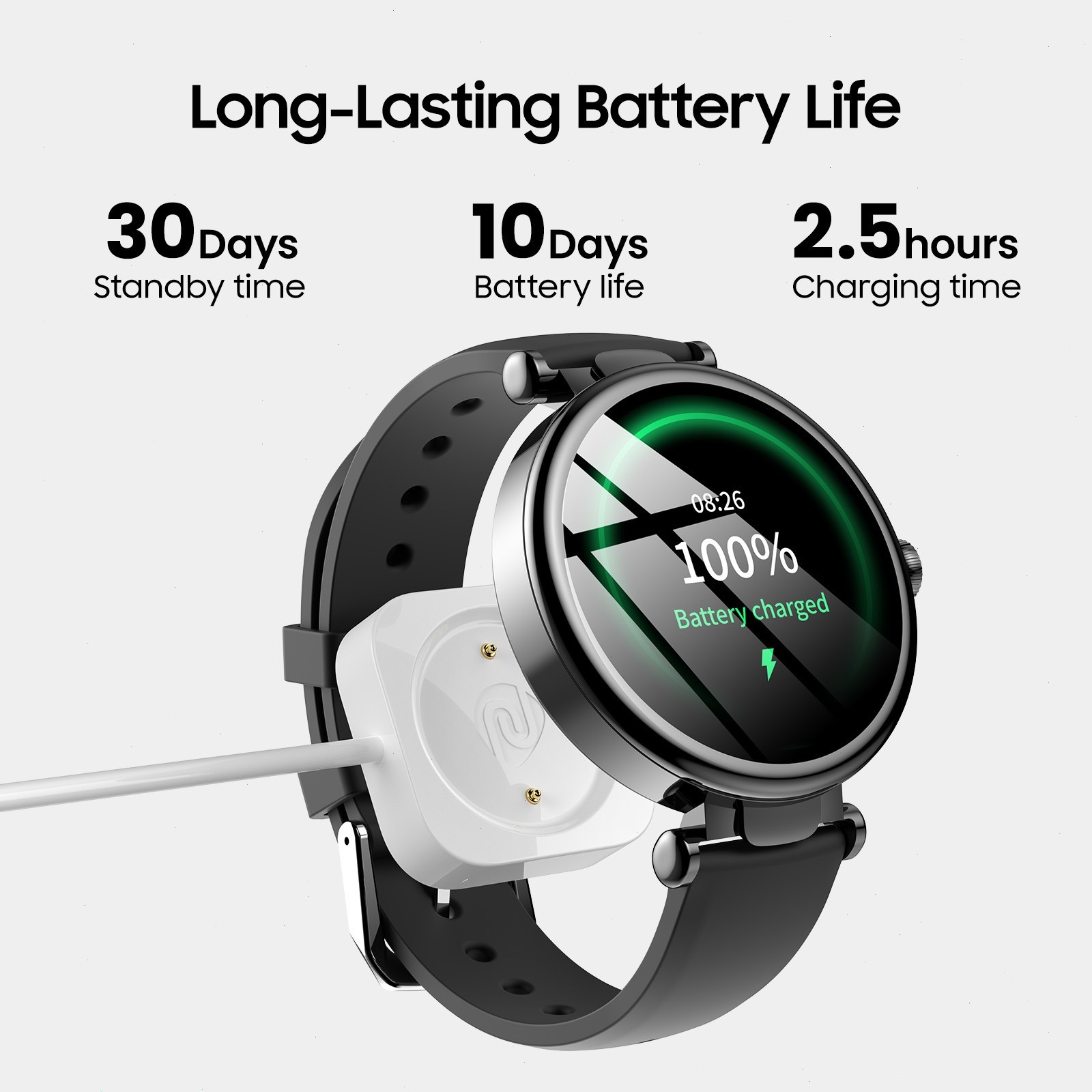 TOZO S8 Smart Watch 1.32″ AMOLED Touch Screen Sport Fitness Watch Waterproof