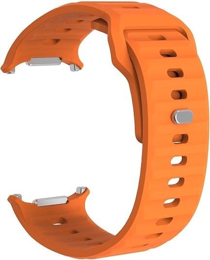 Black Soft Silicone Sport Band for Samsung Galaxy Watch 7 Ultra 47mm, Quick Rele