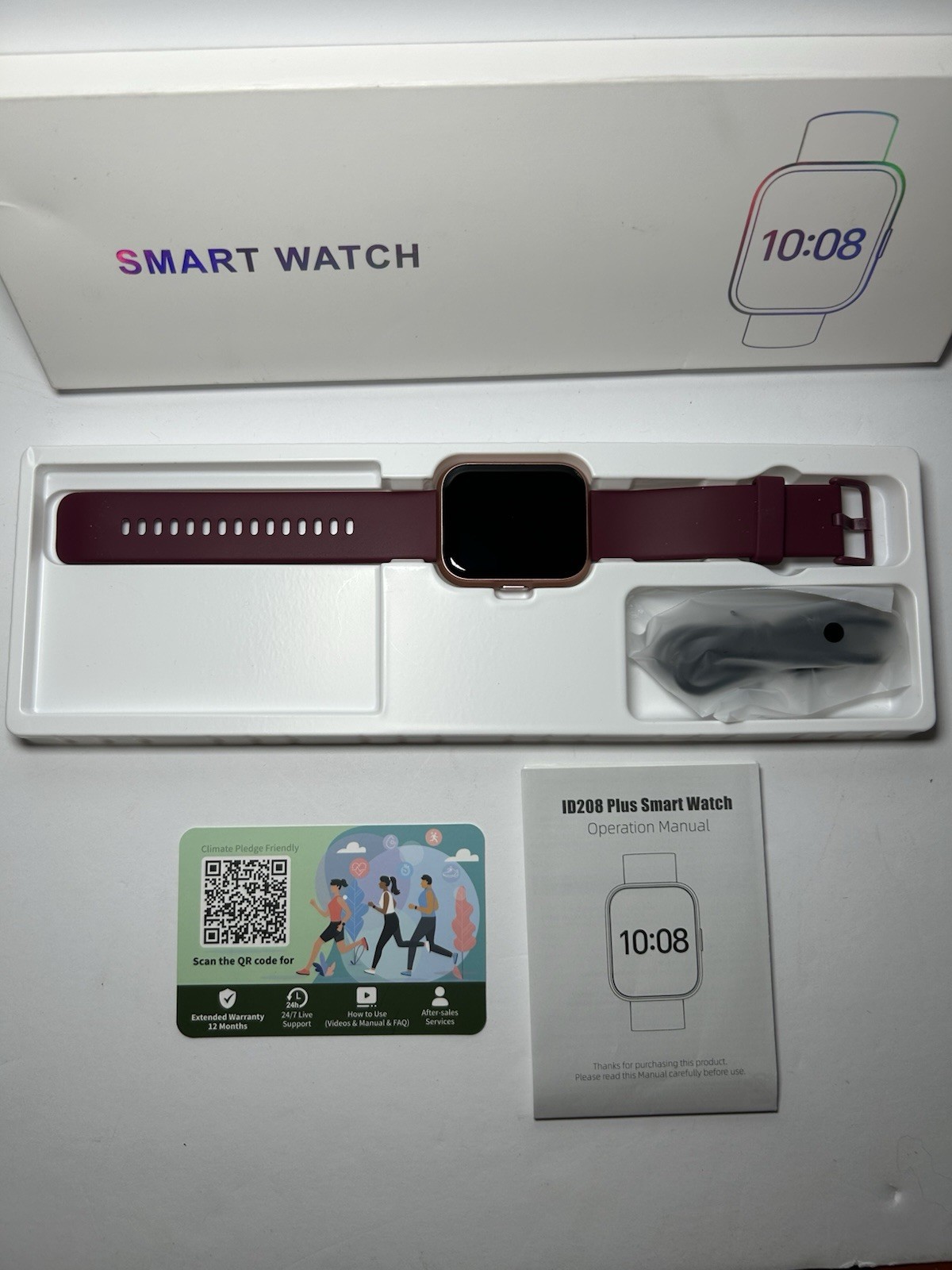 Very Fit Smart Watch ID 208 Plus Dark Purple