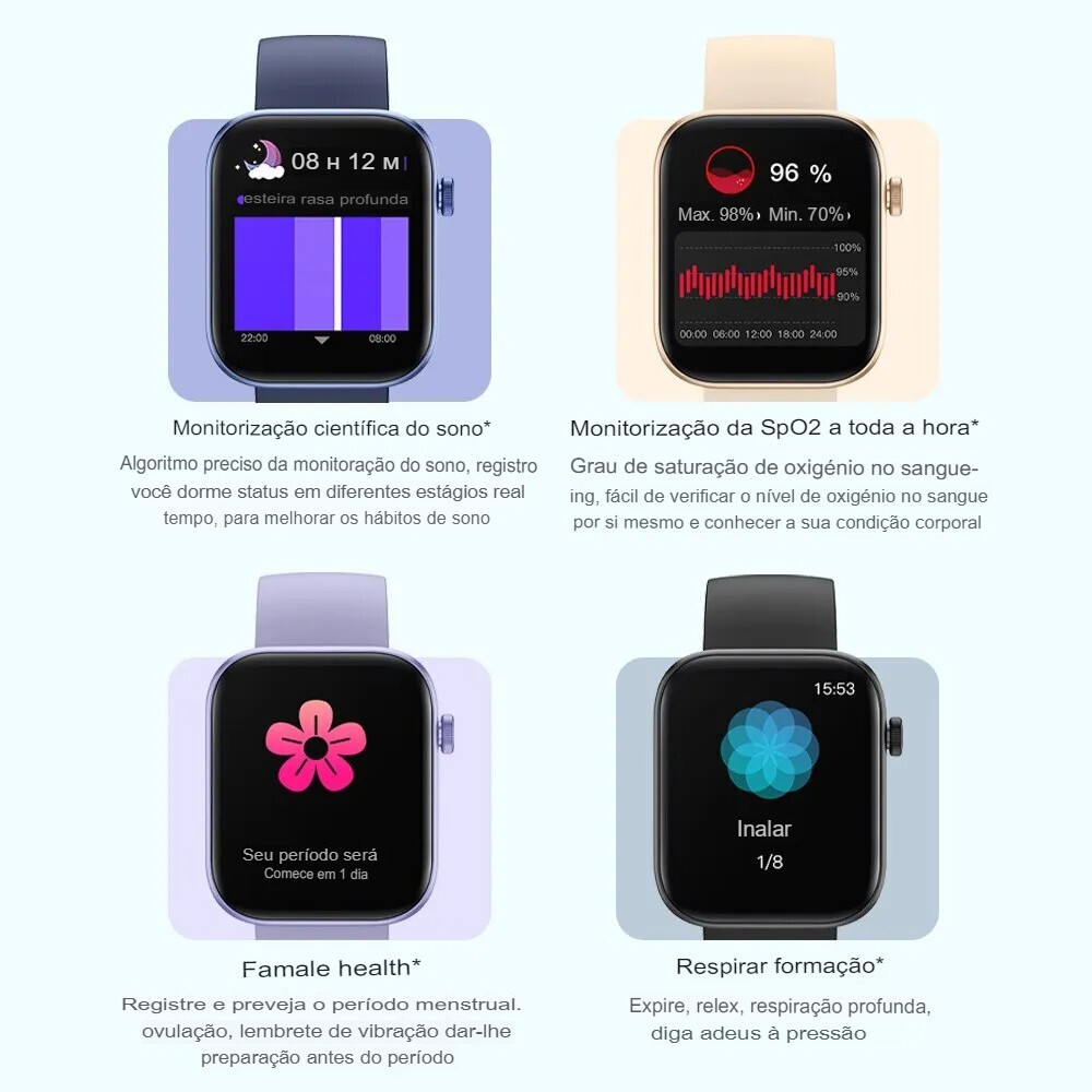 Colmi P71 waterproof smart watch makes calls notifications smart